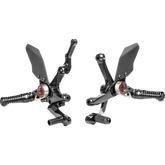 GILLES TOOLING MUE2 Rearset - Black - Ducati MUE2-D03-B - Foot Control Group