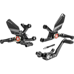 GILLES TOOLING MUE2 Rearset - Black - Honda MUE2-H02-B - Foot Control Group