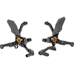 GILLES TOOLING MUE2 Rearset - Black - KTM MUE2-KT01-B - Foot Control Group