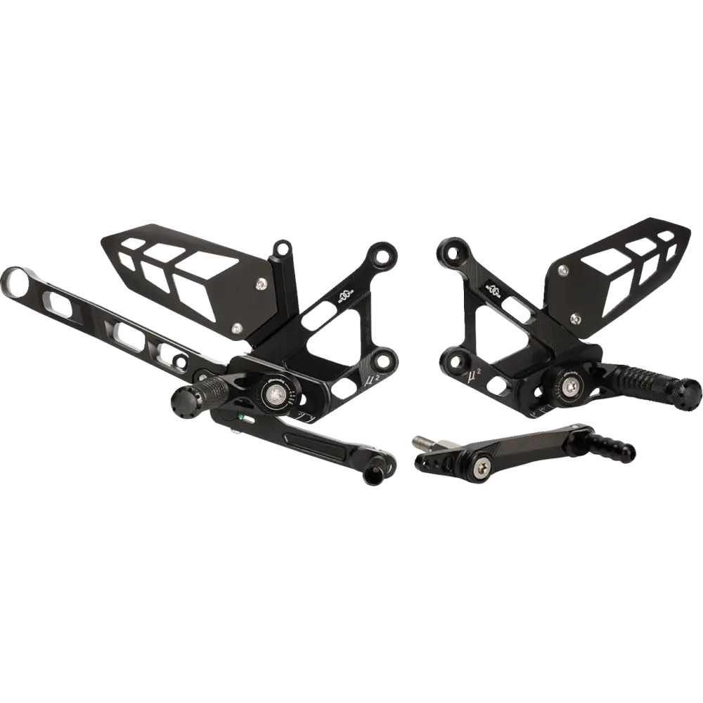 GILLES TOOLING MUE2 Rearset - Black - KTM MUE2-Y02-B - Foot Control Group