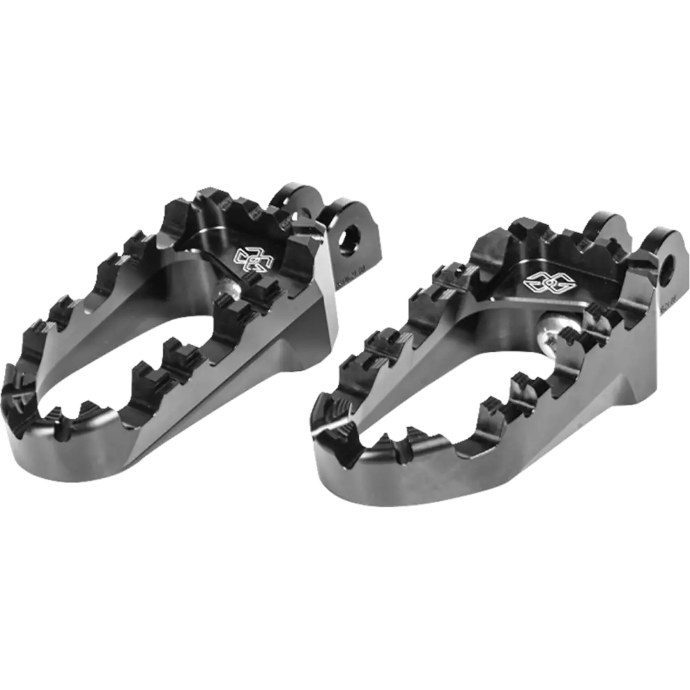 GILLES TOOLING Pro-X Enduro Footpegs - Black - Pan America RGK-121-UF34-SET-B - Foot Control Group