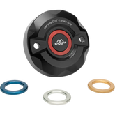 GILLES TOOLING Reservoir Cover - Brake - Front - Black BRC-06-B - Handlebars Controls Mirrors