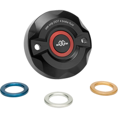 GILLES TOOLING Reservoir Cover - Brake - Front - Black BRC-06-B - Handlebars Controls Mirrors