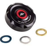 GILLES TOOLING Reservoir Cover - Brake - Front - Black BRC-14-B - Handlebars Controls Mirrors