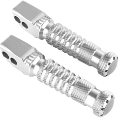 GILLES TOOLING Sport Footpegs - Driver - Silver RGK-350-UF16-SL