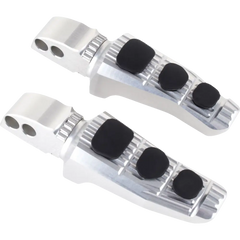 GILLES TOOLING Sport Footpegs - Driver - Silver RGK-350-UF20-S