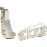 GILLES TOOLING Sport Footpegs - Driver - Silver RGK-350-UF20-S