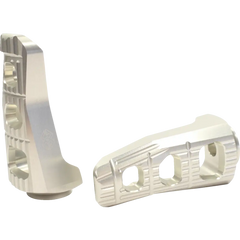GILLES TOOLING Sport Footpegs - Driver - Silver RGK-350-UF20-S