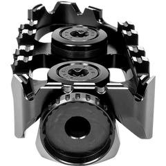 GILLES TOOLING Tech-X Enduro Footpeg - Driver - Black RGK-970-UF35-SET-B