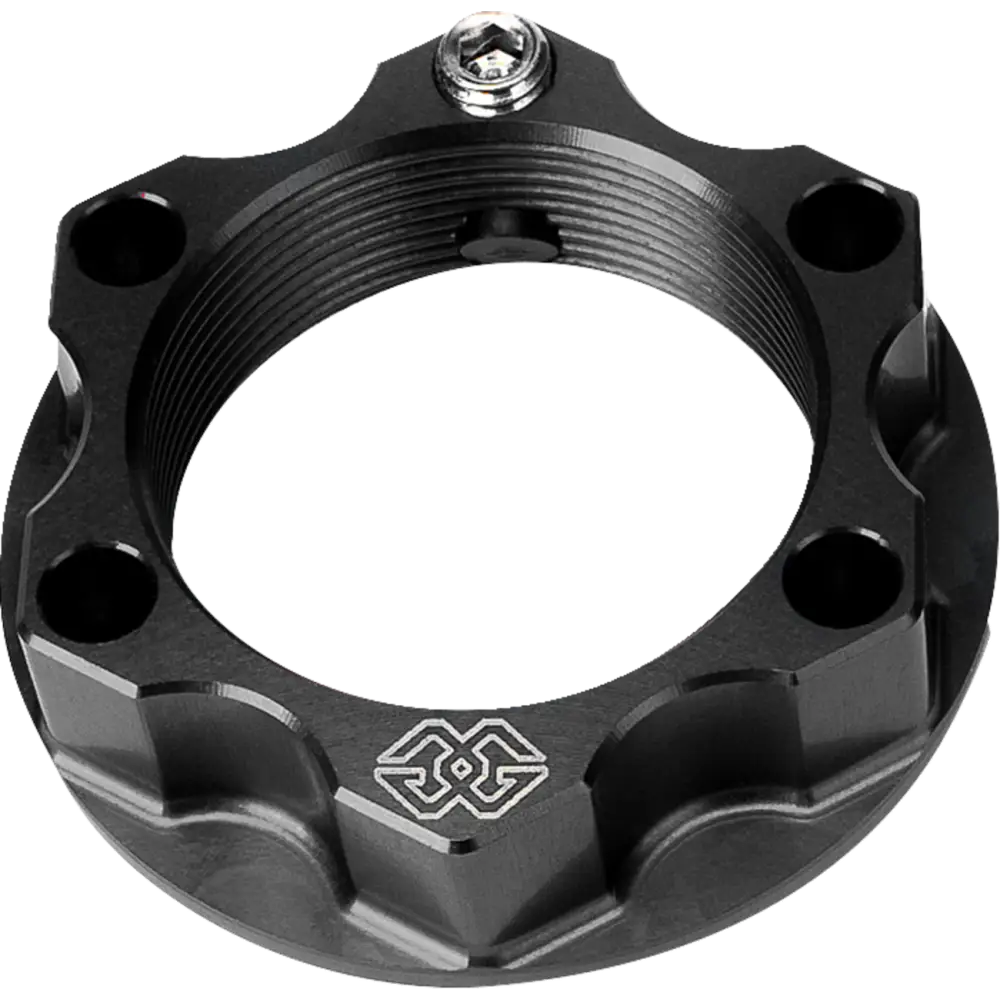 GILLES TOOLING Top Yoke Nut - ACMA - Black ACMA-28-10-B - Fork Neck PO St Stem Com PO Nents