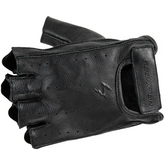 Half Cut Gloves Black Lg
