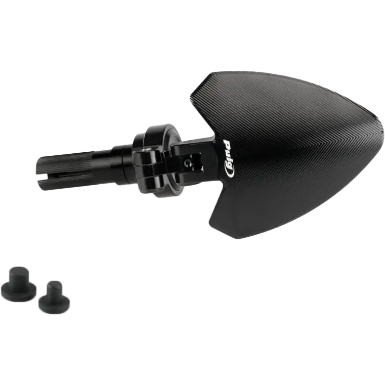 Handlebar End Folding Mirror Left Black