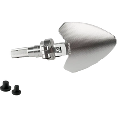 Handlebar End Folding Mirror Left Silver