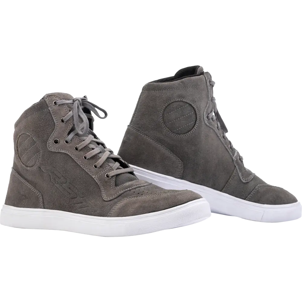 Hitop Moto Sneaker Ce Boot Grey Suede Sz 11
