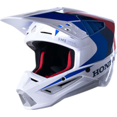 Honda S M5 Helmet White/Blue/Red Glossy Sm