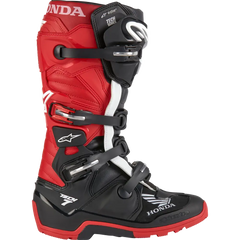 Honda Tech 7 Enduro Drystar Black/Bright Red Sz 5