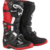 Honda Tech 7 Enduro Drystar Black/Bright Red Sz 5