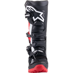 Honda Tech 7 Enduro Drystar Black/Bright Red Sz 5
