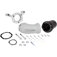 K & N Aircharger? Intake System with Cast Aluminum Intake Tube - Satin Silver 57-1134S