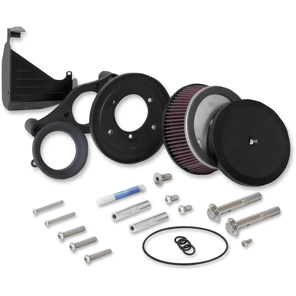 K & N Street Metal Air Intake Kit - Hammer - Black - M8 RK-3954B