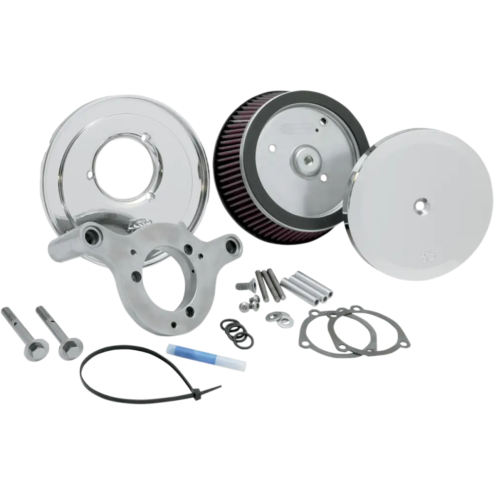 K & N Street Metal Air Intake Kit - Hammer - Mirror - Twin Cam RK-3933