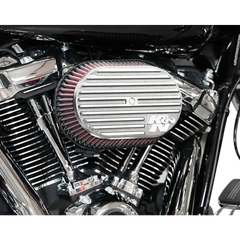 K & N Street Metal Air Intake Kit - Side Drift - Silver - M8 RK-3956S