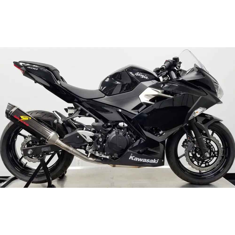 Kawasaki Ninja EX400 Cat Back Slip-on Exhaust Carbon - Parts