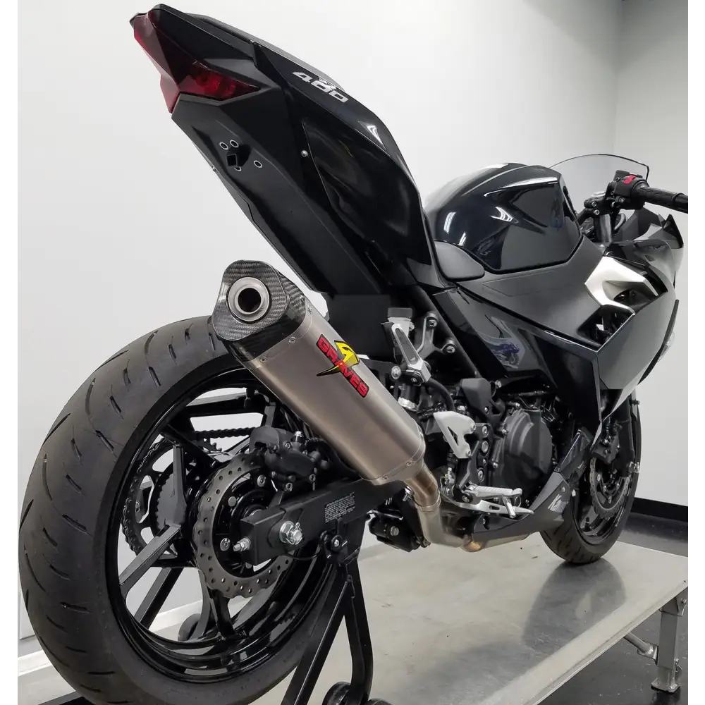 Kawasaki Ninja EX400 Cat Back Slip-on Exhaust Titanium - Parts