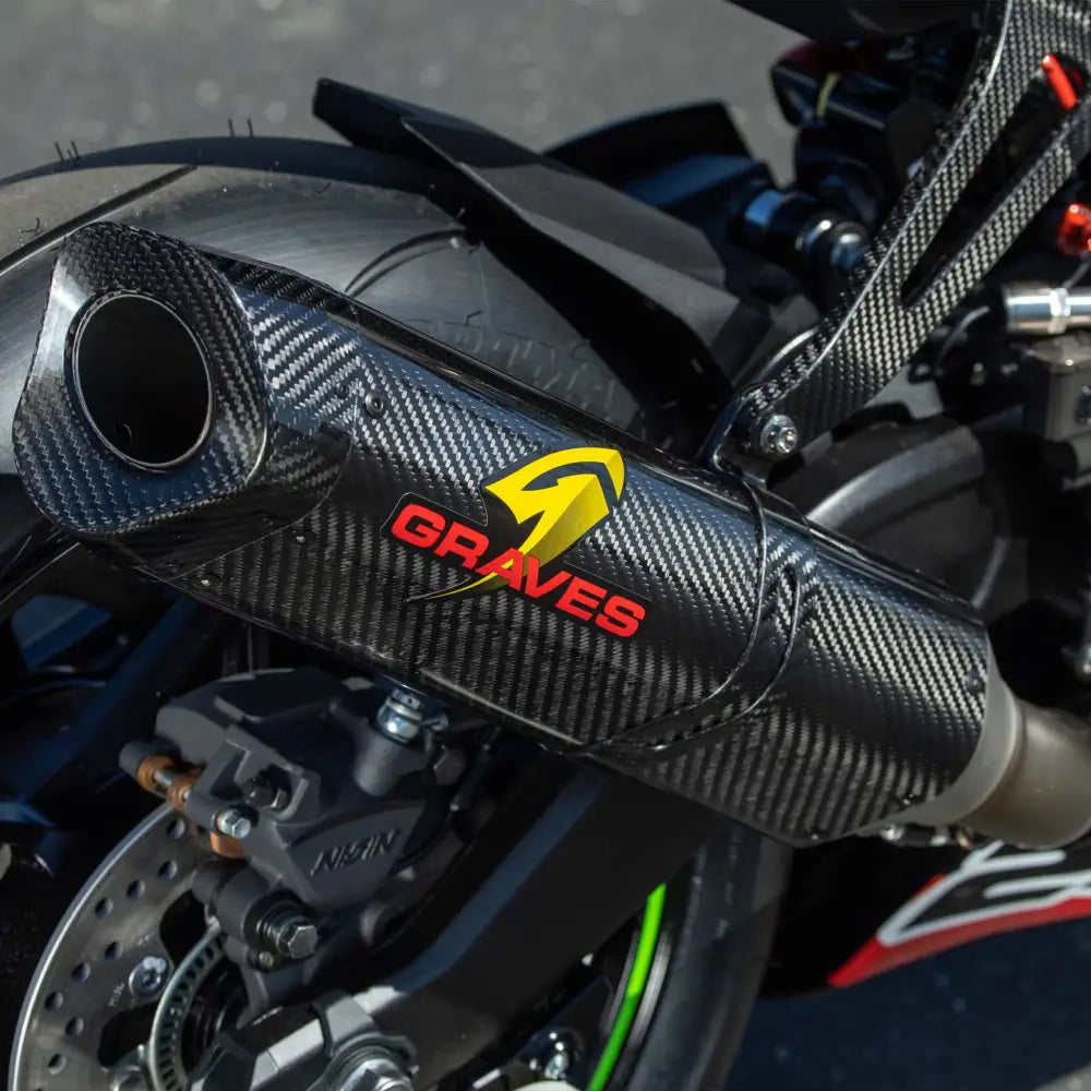 Kawasaki WORKS2 ZX-4RR Carbon Full Exhaust System - Parts