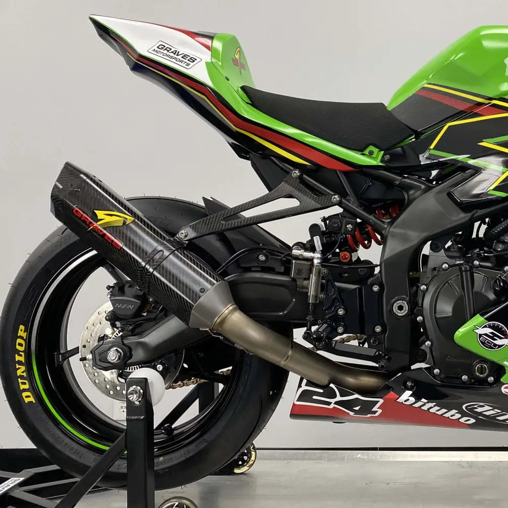 Kawasaki WORKS2 ZX-4RR Carbon Full Exhaust System - Parts