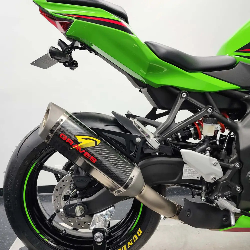 Kawasaki ZX-4RR Cat-Back Slip-on Carbon Exhaust - Parts