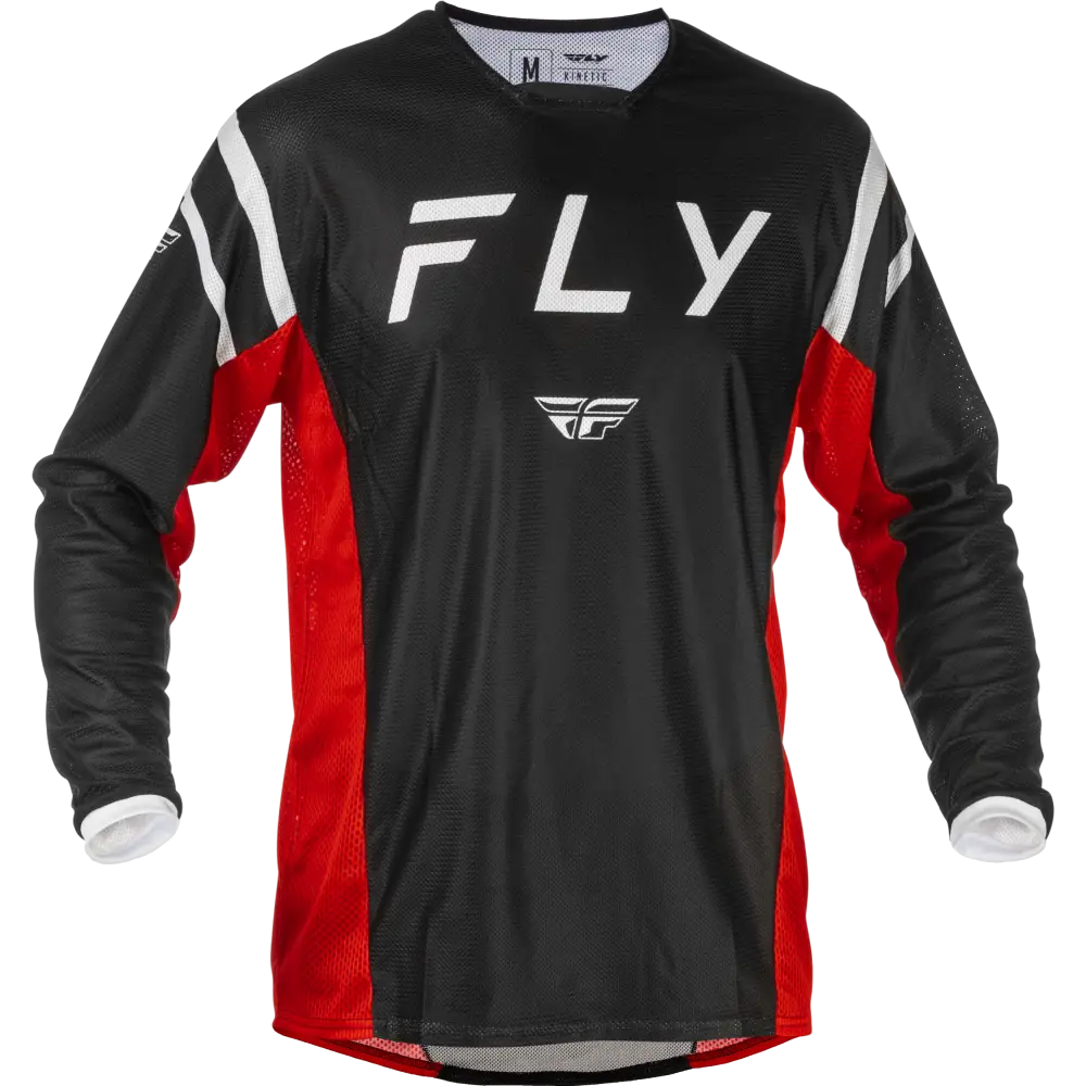 Kinetic Mesh Center Jersey Black/White/Red Sm