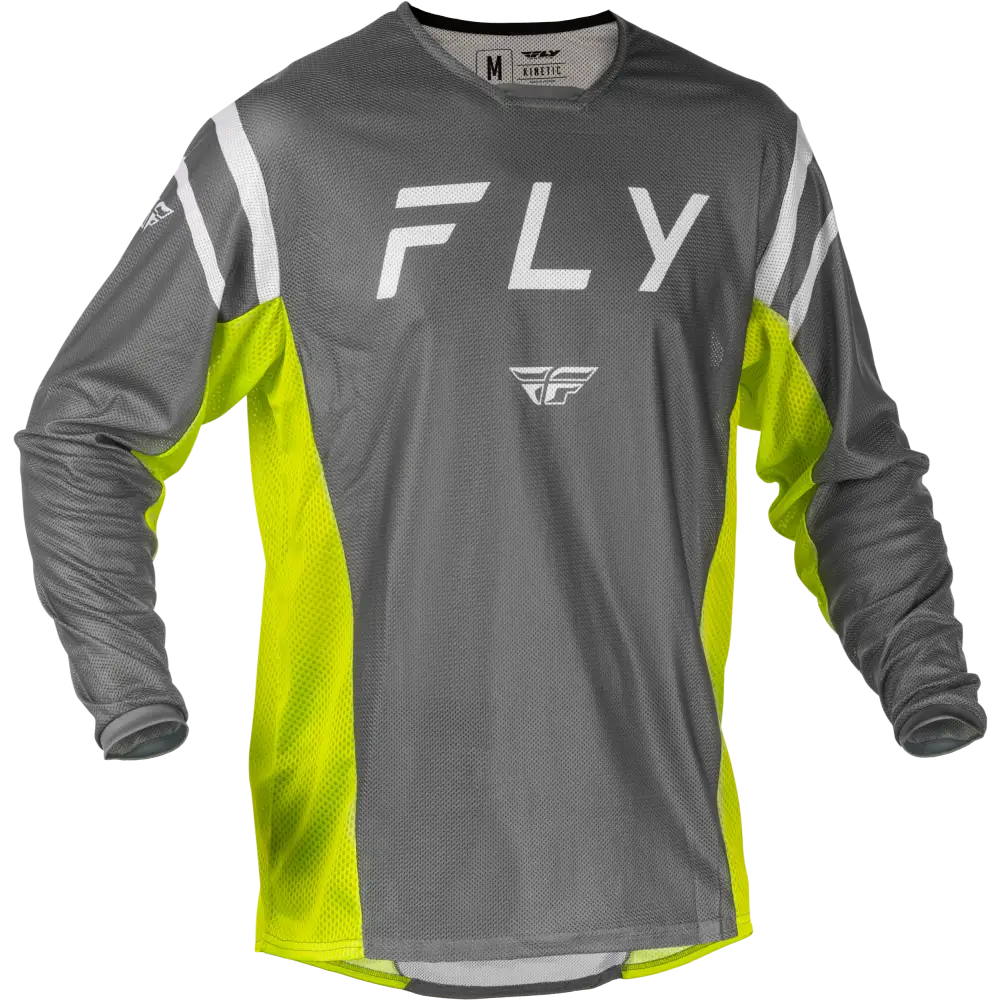 Kinetic Mesh Center Jersey Grey/White/Hi Vis Md