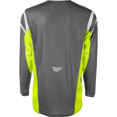 Kinetic Mesh Center Jersey Grey/White/Hi Vis Xl