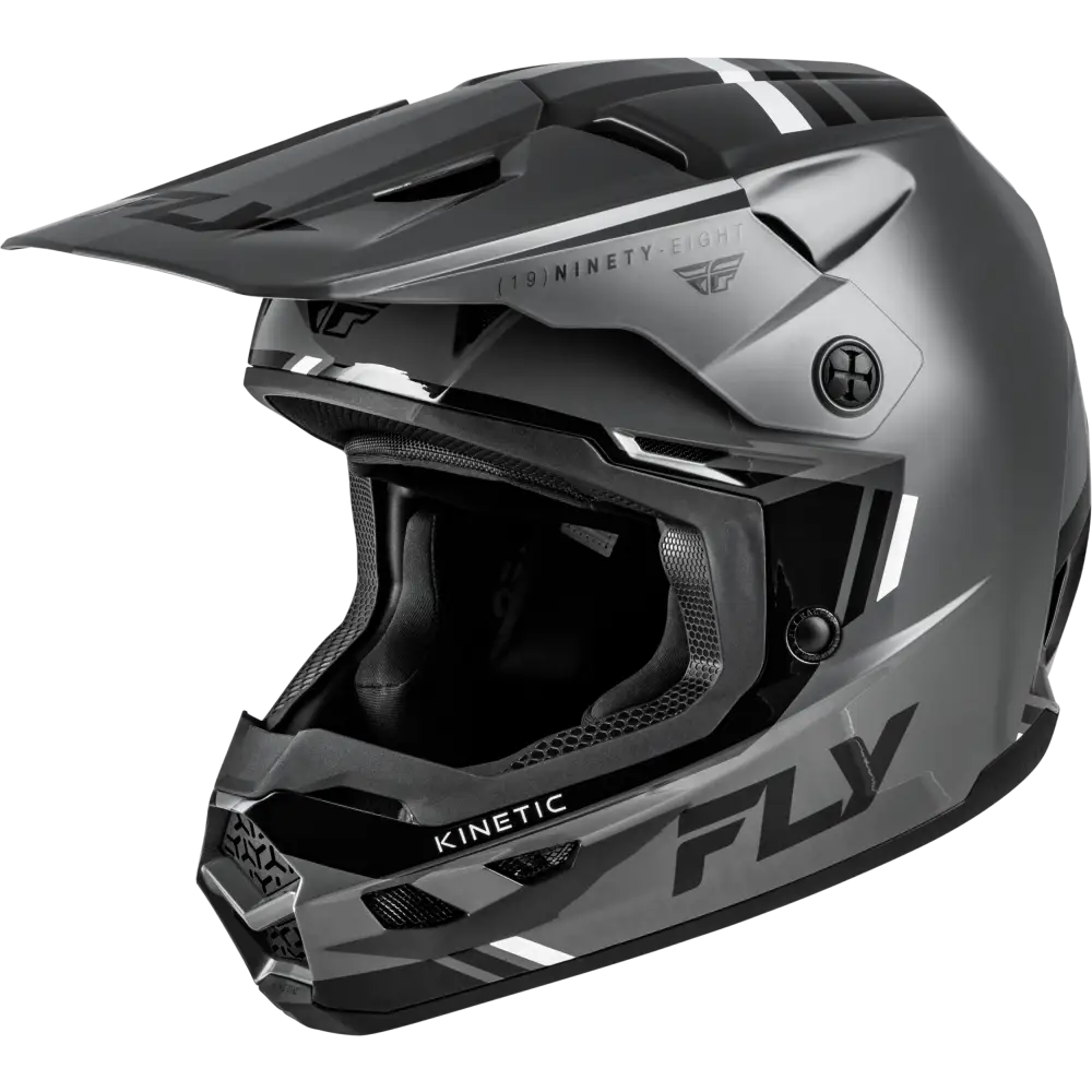 Kinetic Verdict Helmet Grey/Black/White Lg