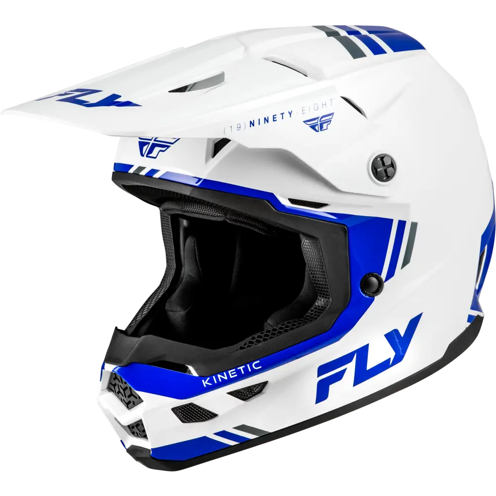 Kinetic Verdict Helmet White/Blue/Grey 2x