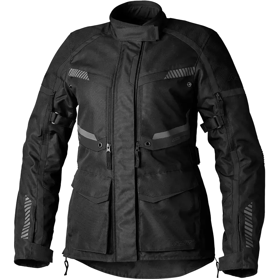 Ladies Maverick Evo Ce Jacket Black/Black Textile Xs