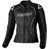 Ladies S1 Ce Jacket Black/White Leather Xs