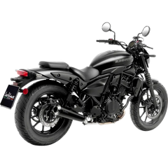 LEOVINCE Classic Racer Slip-On Muffler - Black - Eliminator 500 15010BU