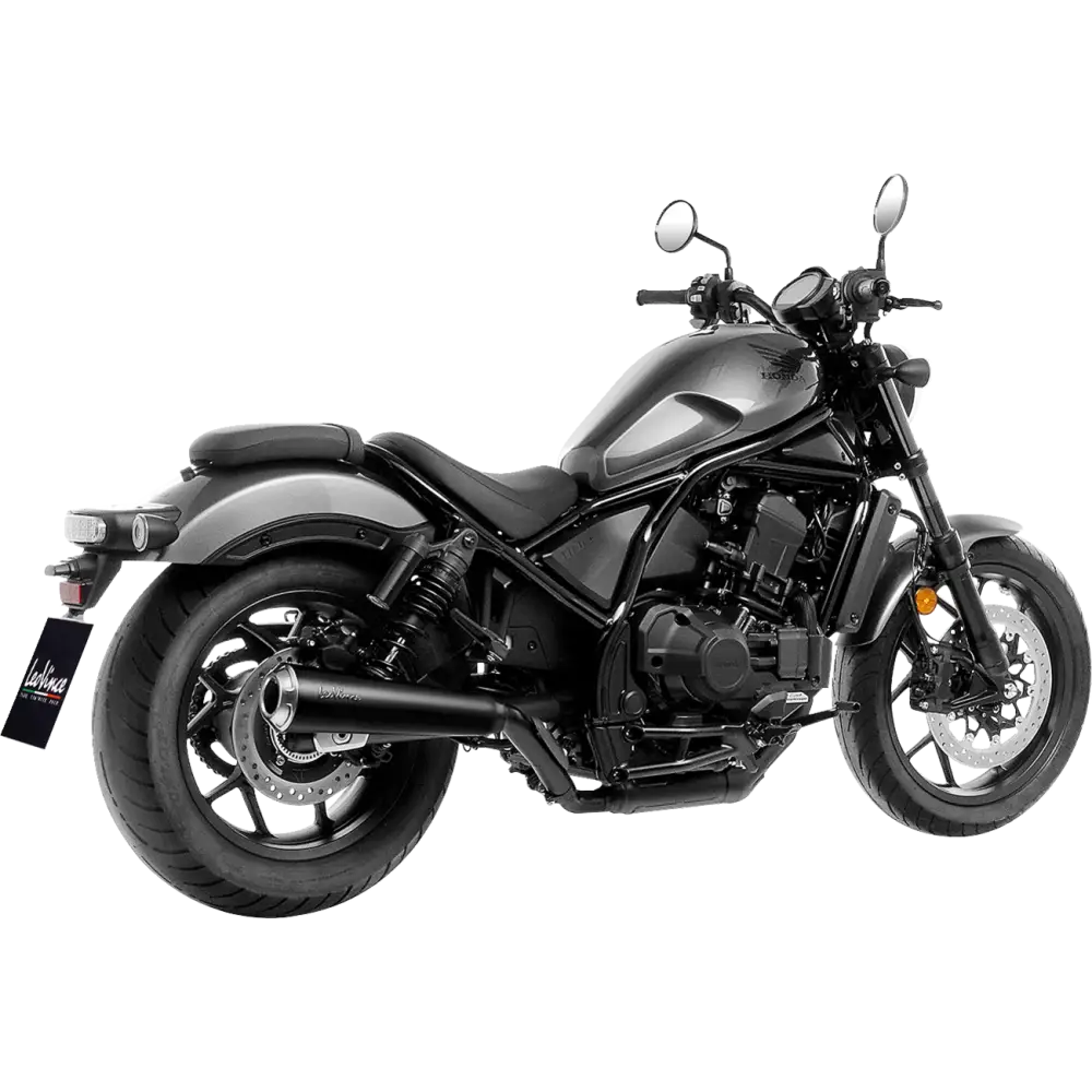 LEOVINCE Classic Slip-On Muffler - Black 15009FBU - E X Haust Group