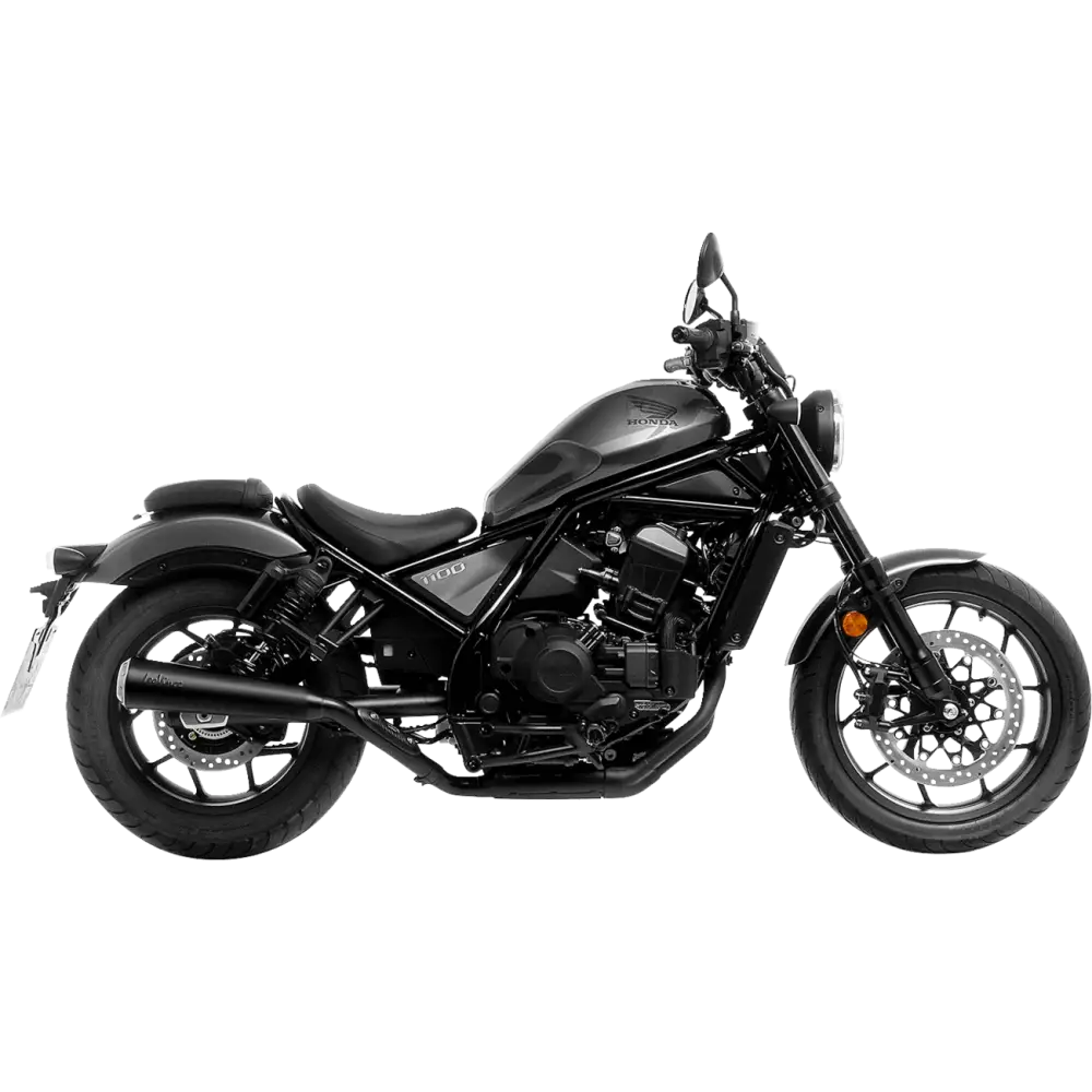 LEOVINCE Classic Slip-On Muffler - Black 15009FBU - E X Haust Group