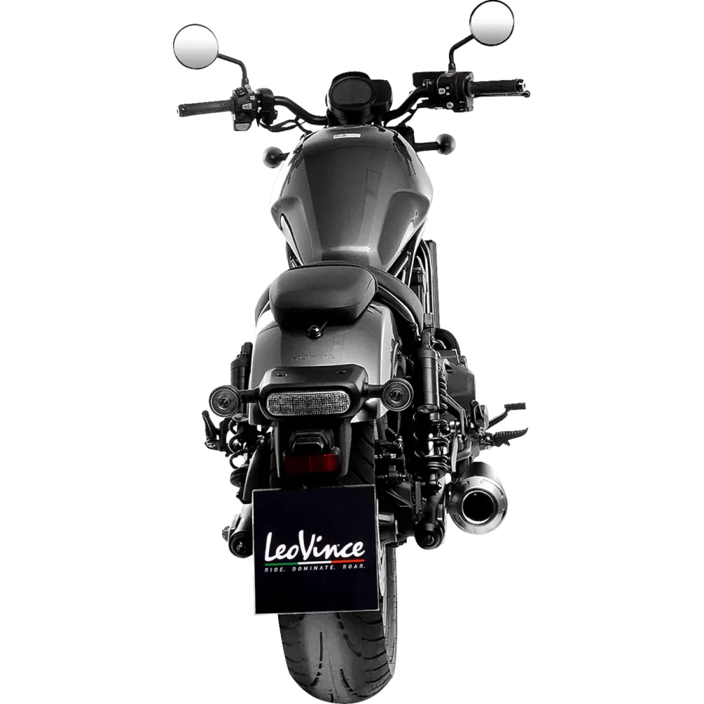 LEOVINCE Classic Slip-On Muffler - Black 15009FBU - E X Haust Group
