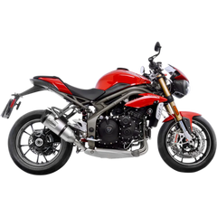 LEOVINCE Factory S Muffler - Stainless Steel - Speed Triple 1050 14237S - E X Haust Group