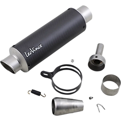 LEOVINCE GP Corsa Matte Muffler - Universal 9736MU - E X Haust Group
