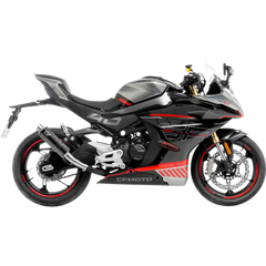 LEOVINCE GP Corsa Slip-On Muffler - Black Edition - CF Moto 450 15505BU