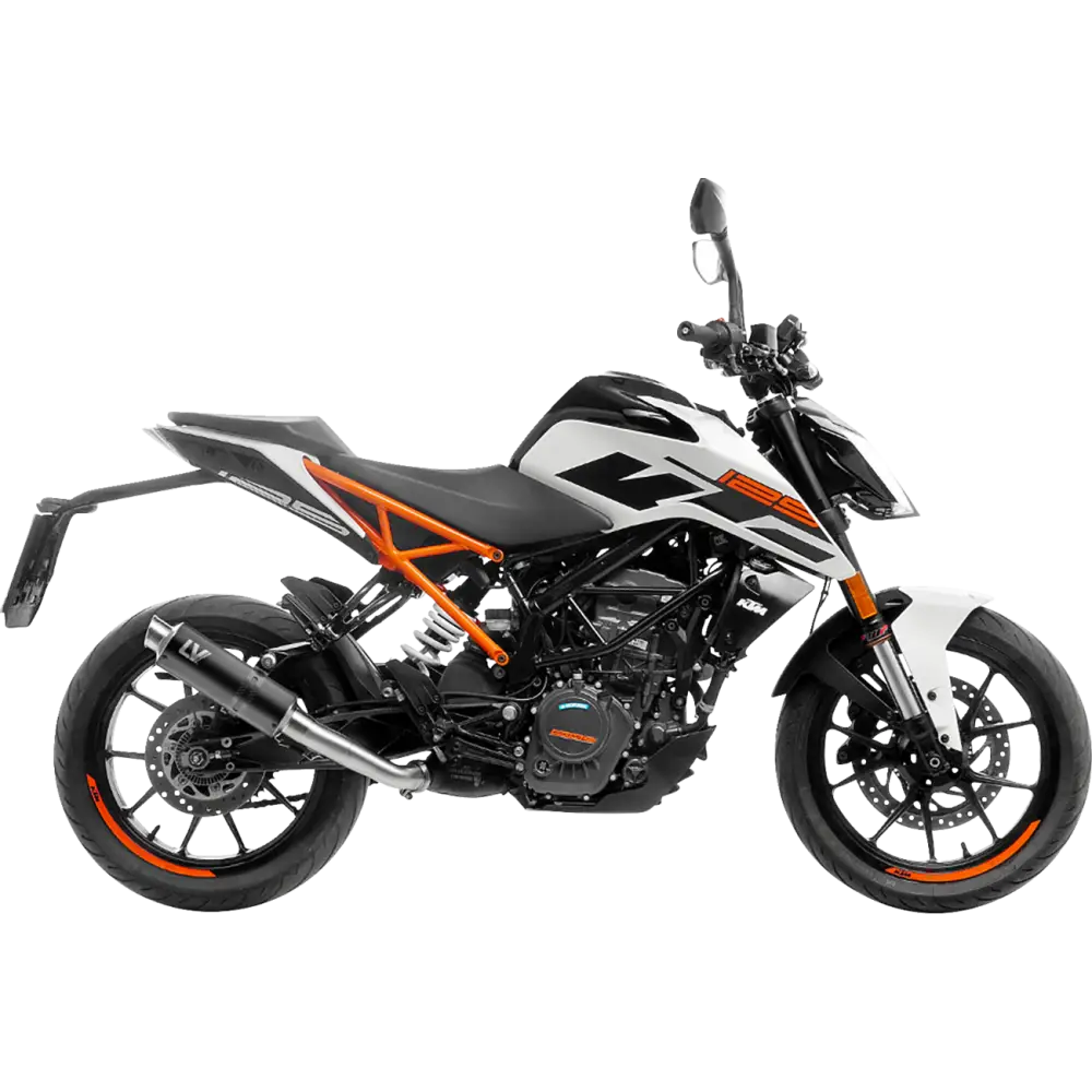 LEOVINCE GP Corsa Slip-On Muffler - Black Edition - Duke/RC 390 15502BU