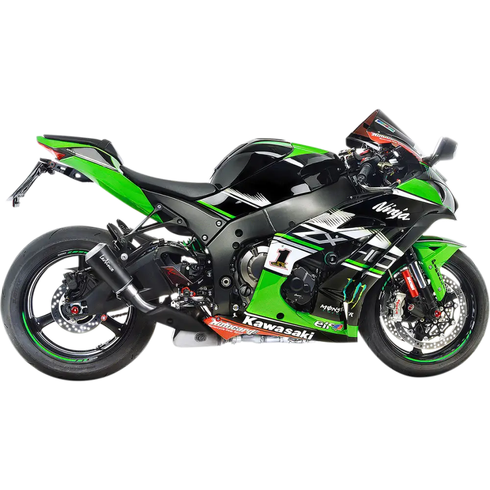 LEOVINCE LV-10 Muffler - Black 15200BU - E X Haust Group