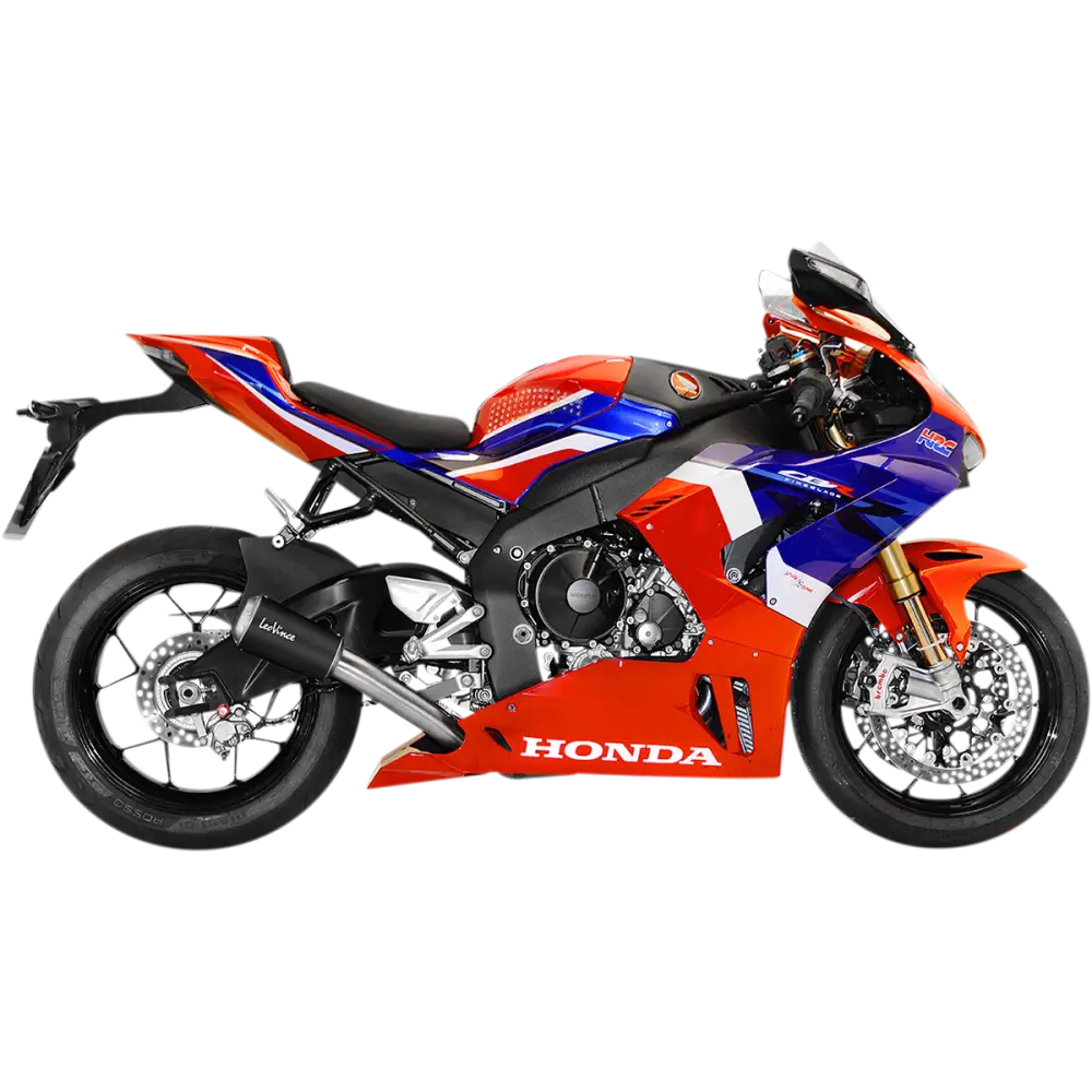 LEOVINCE LV-10 Muffler - Black - Stainless Steel 15244B