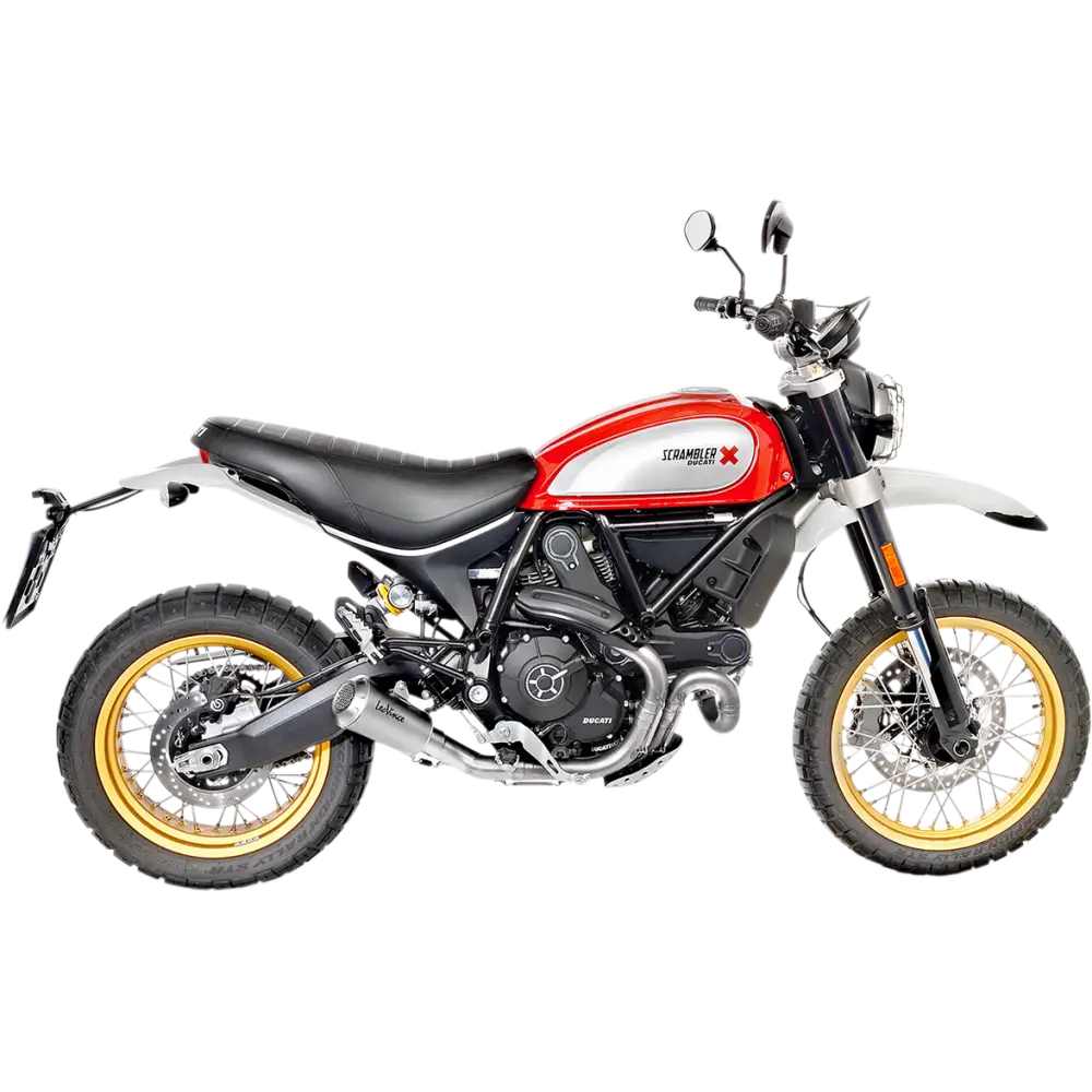 LEOVINCE LV-10 Muffler - Scrambler Desert Sled 15202U - E X Haust Group