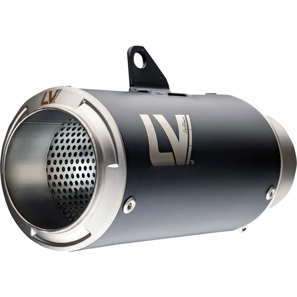 LEOVINCE LV-10 Slip-On Muffler - Black 15250BU - E X Haust Group